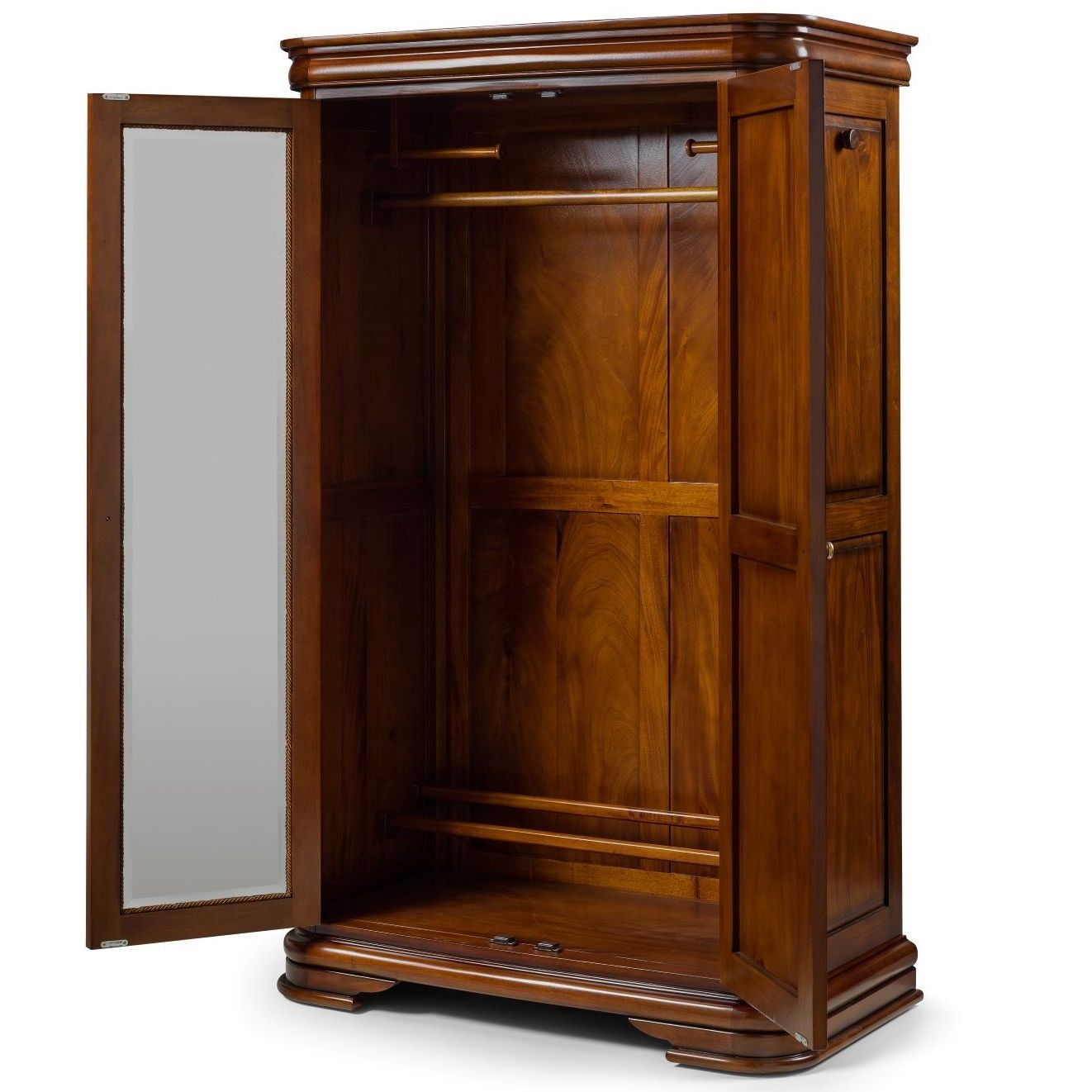 Antoinette French Sleigh Double Wardrobe | Traditional French Wardrobes |  French Bedroom Furniture | Sleigh Wardrobe Throughout Mahogany Wardrobes (View 11 of 20)