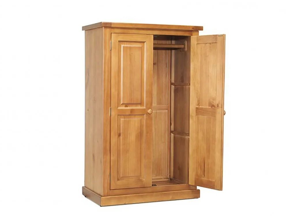 Archers Langdale 2 Door Pine Wooden Small Childrens Wardrobe Intended For Kids Pine Wardrobes (Gallery 1 of 20)