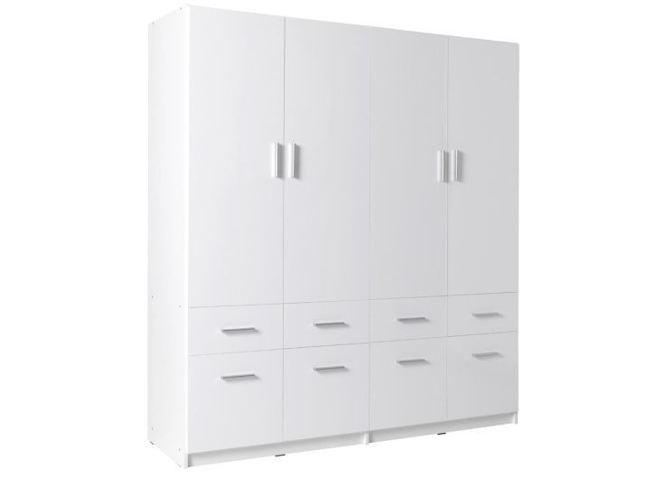 Arctic Hinged Door Wardrobe 181cm White Gloss For Arctic White Wardrobes (View 3 of 20)