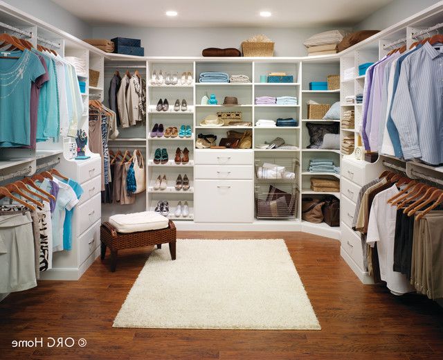 Arctic White Walk In Closet – Traditional – Closet – Other  Inspired  Closetstom | Houzz Throughout Arctic White Wardrobes (View 11 of 20)
