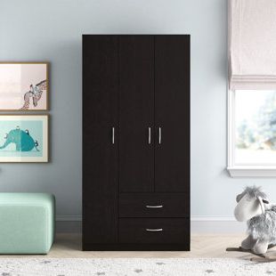 Armoire With Hanging Rod | Wayfair Regarding Wardrobes With 3 Hanging Rod (Gallery 8 of 20)