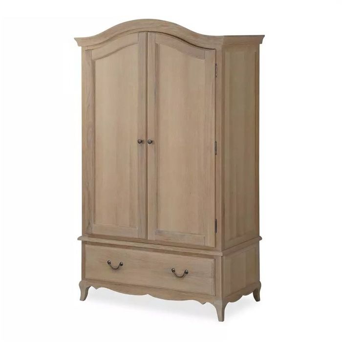 Ascot Double Wardrobe Solid Oak, White Washed – Wardrobes – Furniture  Factories, Suppliers, Manufacturers In Asia, Vietnam – Cainver For Oak And White Wardrobes (View 9 of 20)
