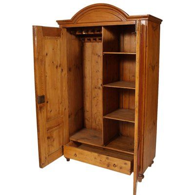 Austrian Solid Wood Wardrobe Cabinet, 1830s For Sale At Pamono Within Cheap Wooden Wardrobes (Gallery 11 of 20)