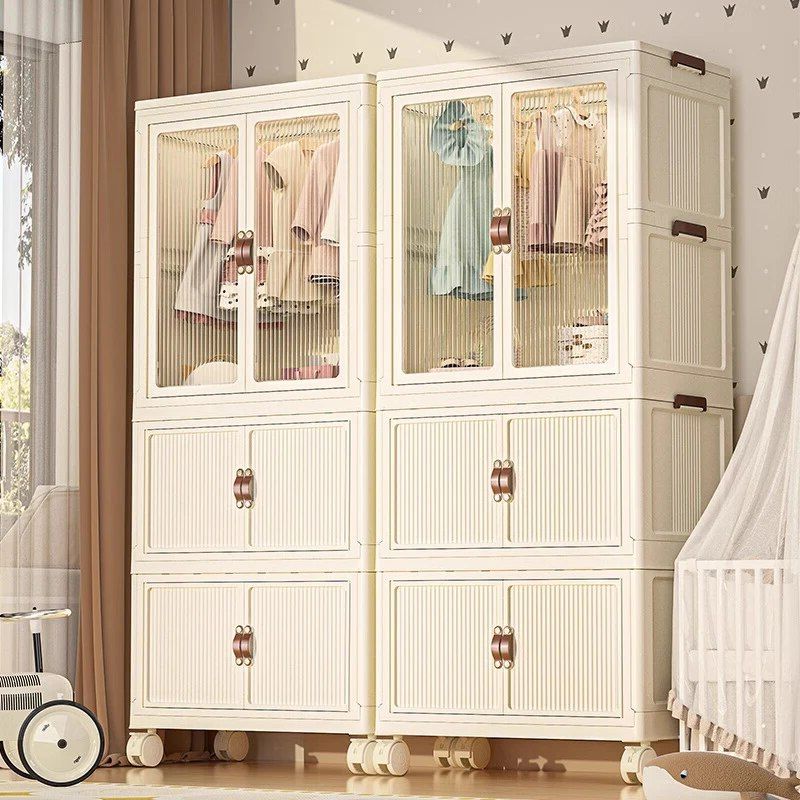 Baby Clothes Storage Cabinet Free Installation Of Baby Wardrobe Children's  Small Wardrobe Sorting Plastic Household Snack Locker – Aliexpress In Wardrobes For Baby Clothes (View 18 of 20)