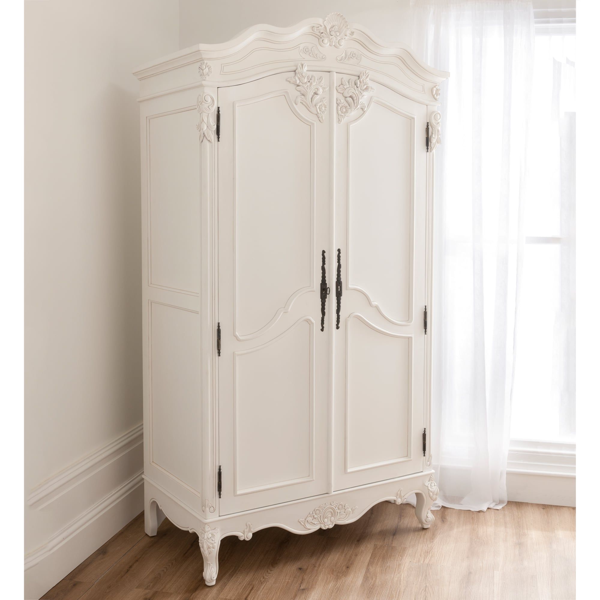 Baroque Antique French Wardrobe Is Available Online At Homesdirect365 In Antique White Wardrobes (View 4 of 20)