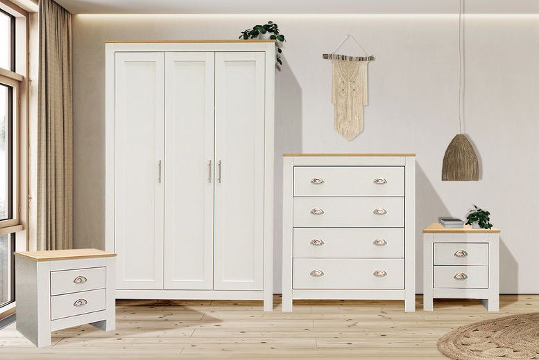 Bedroom Furniture Set Offer – Livingsocial Pertaining To Cheap White Wardrobes Sets (View 10 of 20)