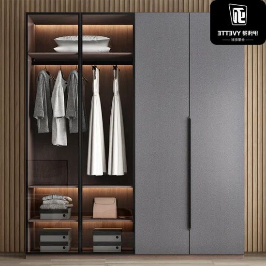 Bedroom Multispace Storage Wardrobe With Mirror Hinged Door Cheap Wholesale  – China Wardrobe, Furniture | Made In China Intended For Wardrobes Cheap (Gallery 13 of 20)