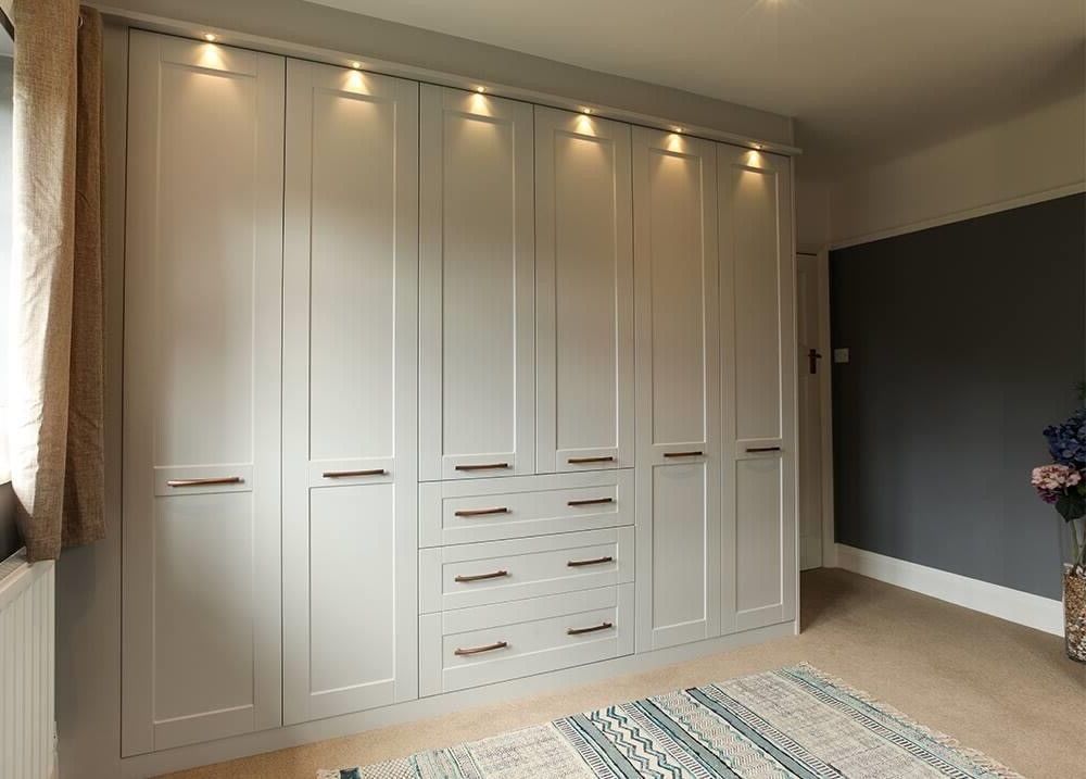 Bespoke Design Fully Fitted Wardrobes With Shaker Doors | Ebay Intended For Solid Wood Fitted Wardrobes Doors (Gallery 9 of 20)