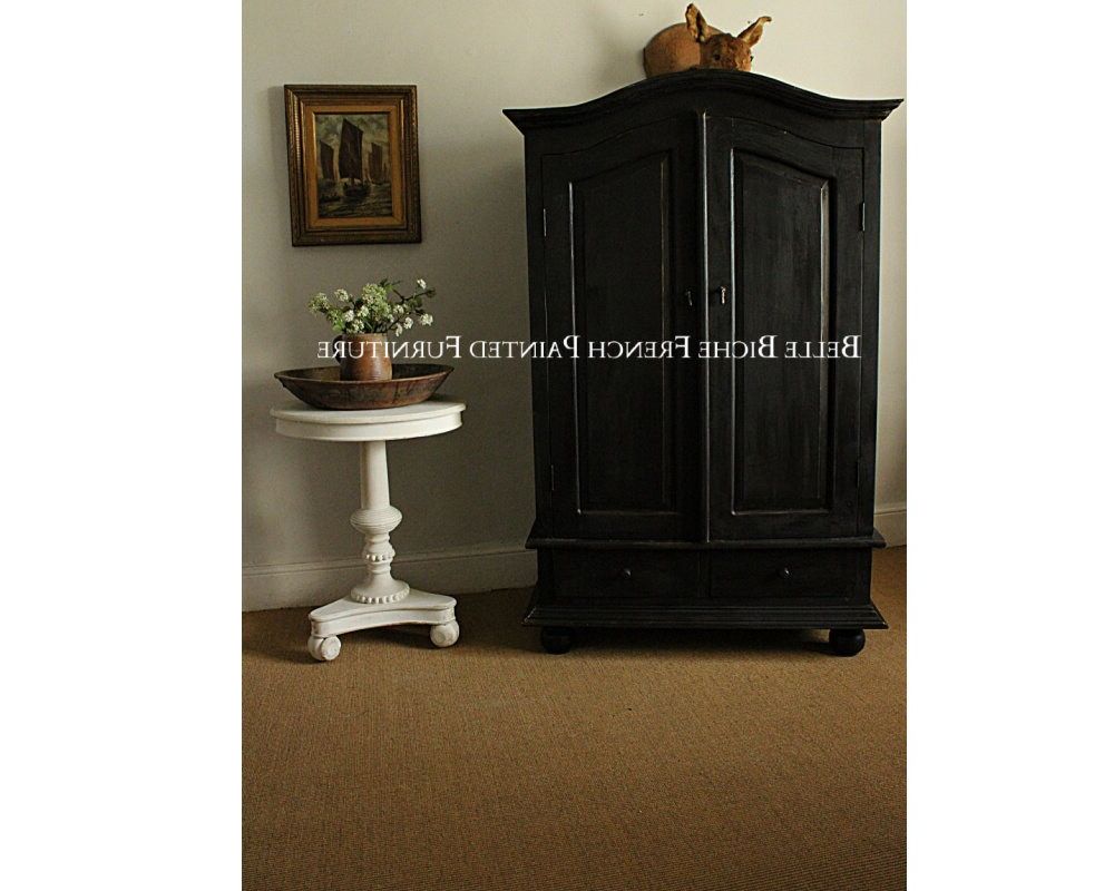 Black French Armoire – Etsy Uk With Black French Style Wardrobes (View 17 of 20)