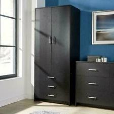 Black Wardrobes With Drawers For Sale | Ebay With Regard To Cheap Black Wardrobes (View 12 of 20)