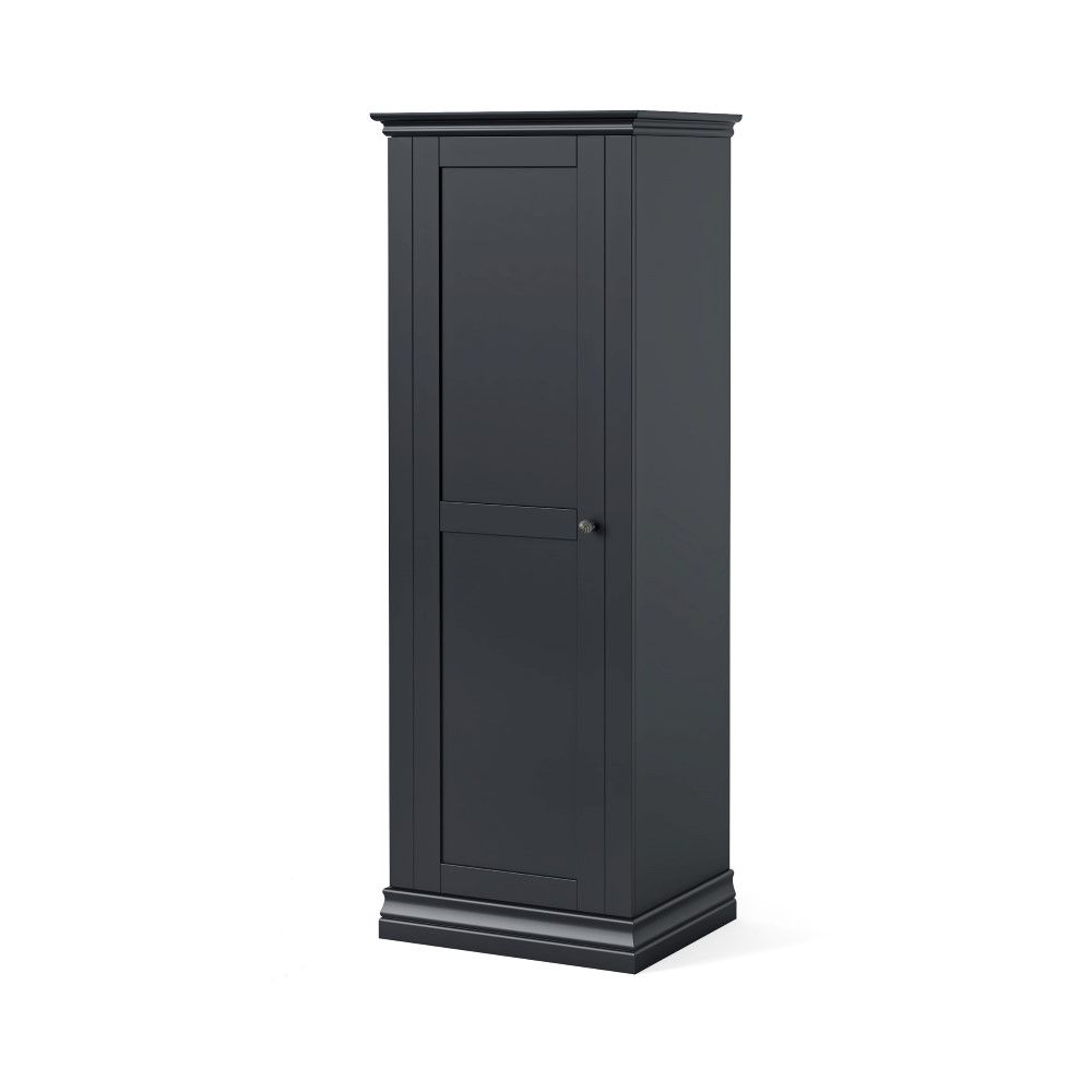 Bordeaux Charcoal Single Wardrobe | Davitts Furniture For Bordeaux Wardrobes (Gallery 5 of 20)