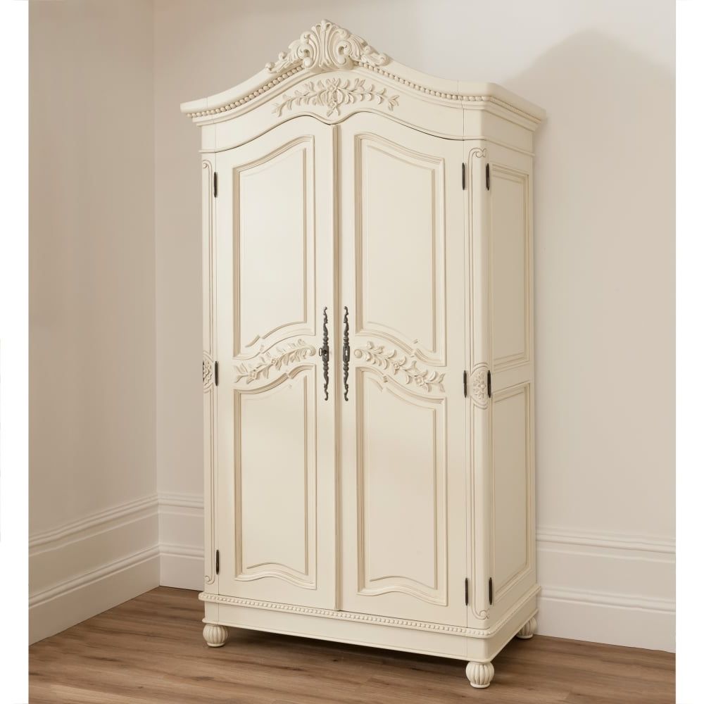 Bordeaux Ivory Shabby Chic Wardrobe | Shabby Chic Furniture With Regard To French Shabby Chic Wardrobes (View 11 of 20)