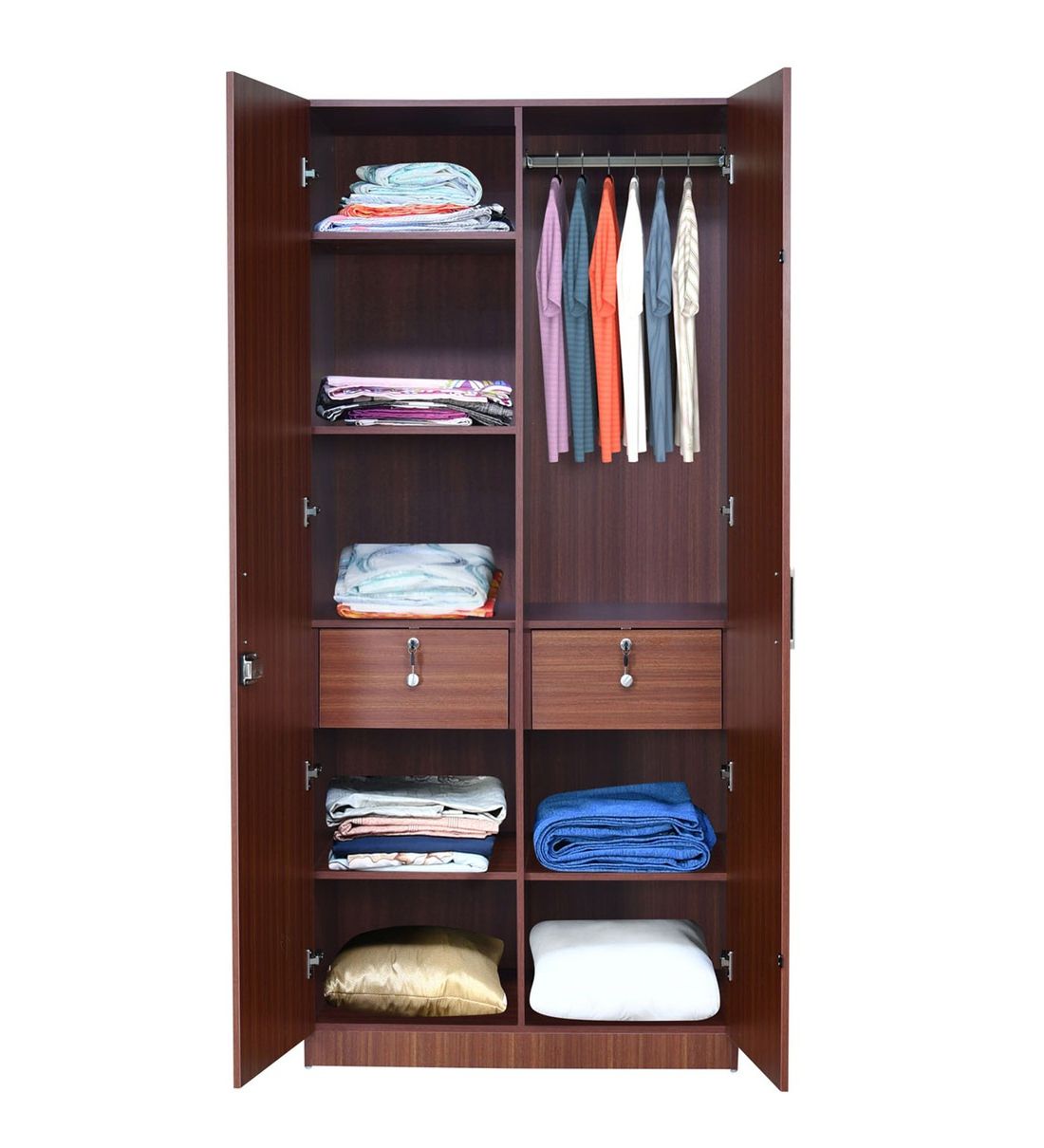 Buy Amelia 2 Door Wardrobe In Espresso Colour At 64% Off@home |  Pepperfry Throughout Espresso Wardrobes (View 9 of 20)