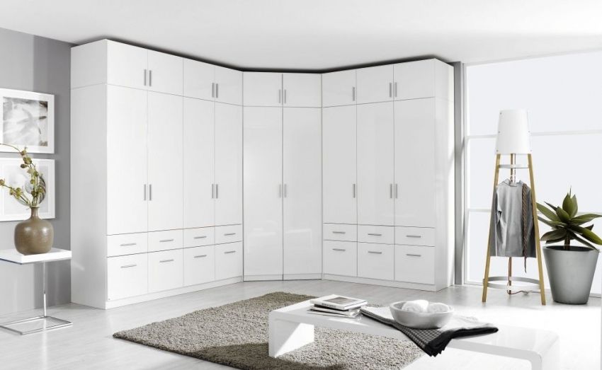 Buy Rauch Celle Corner Wardrobe Online – Cfs Uk Pertaining To White Gloss Corner Wardrobes (View 4 of 20)