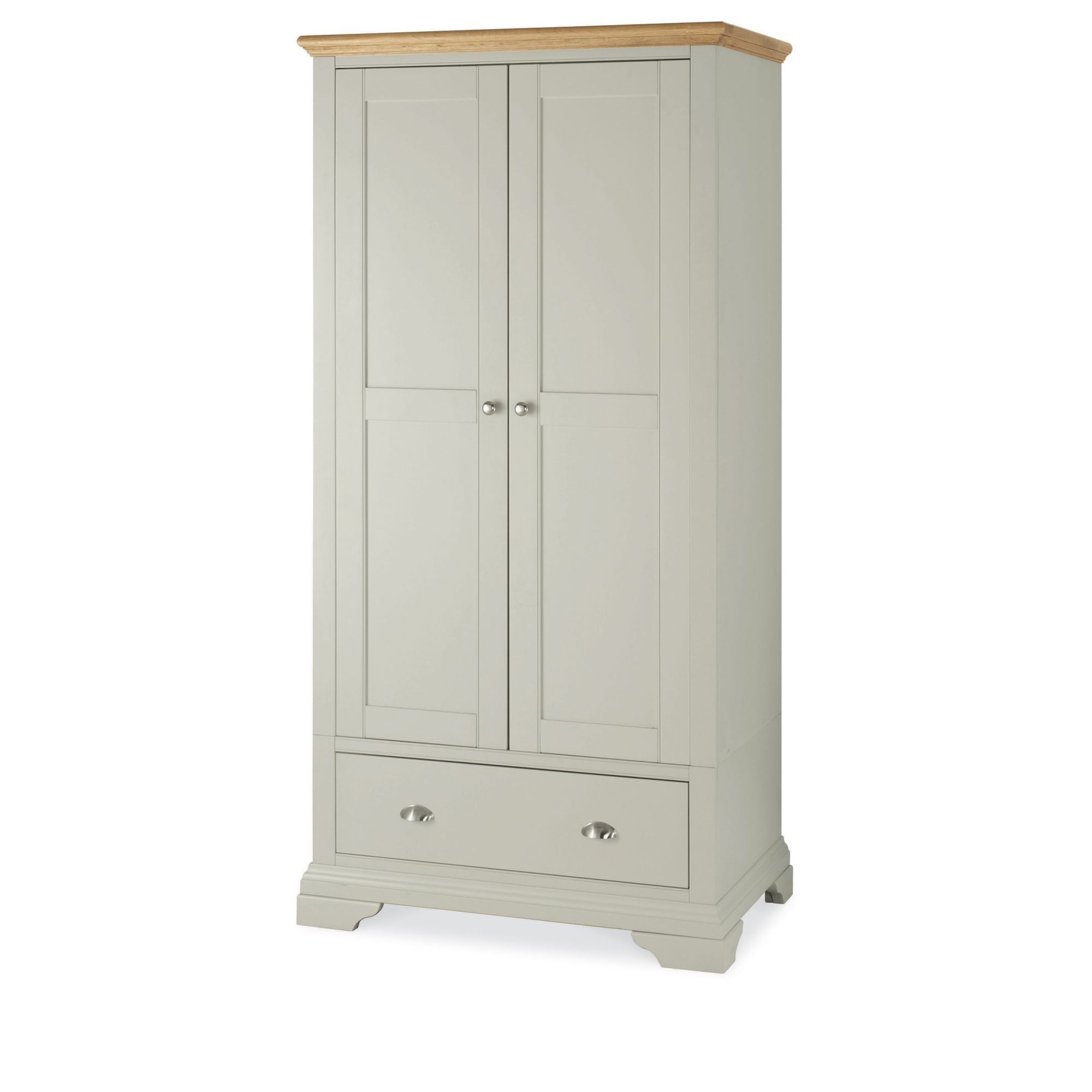 Camden Soft Grey & Pale Oak Bedroom Cookes Collection Camden Soft Grey And  Pale Oak Double Wardrobe | Wardrobes | Cookes Furniture With Camden Wardrobes (View 5 of 20)