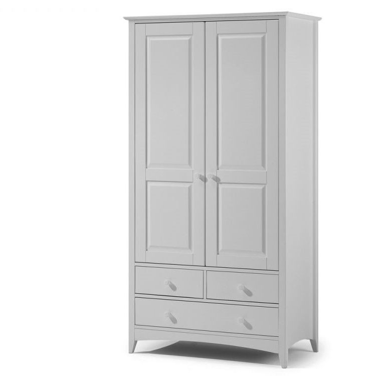 Cameo Combination Wardrobe – Dove Grey – Only Oak Furniture Pertaining To Cameo Wardrobes (View 5 of 20)