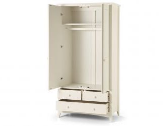 Cameo Combination Wardrobe – Stone White | Julian Bowen Limited Pertaining To Cameo Wardrobes (View 3 of 20)