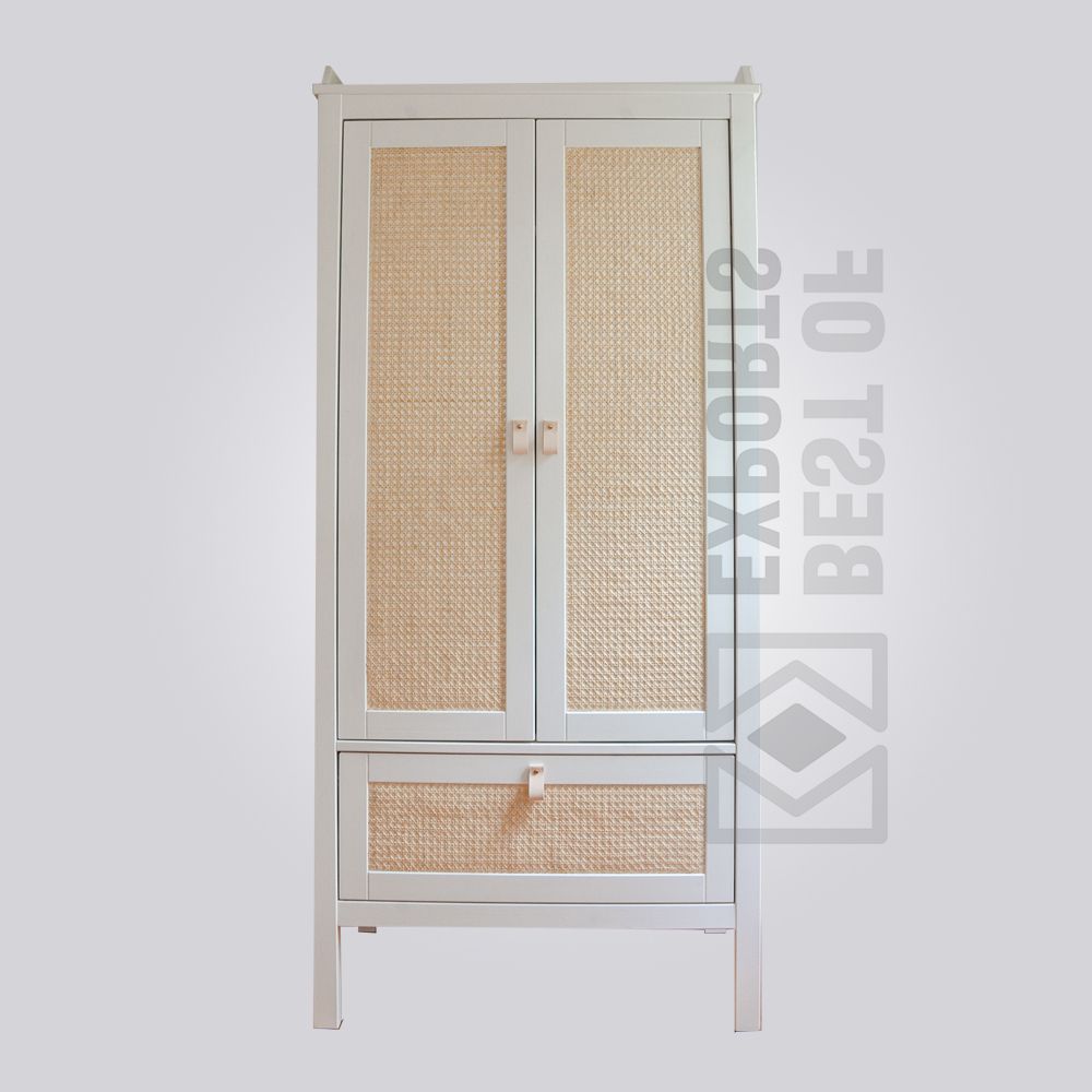 Featured Photo of 20 Collection of White Rattan Wardrobes
