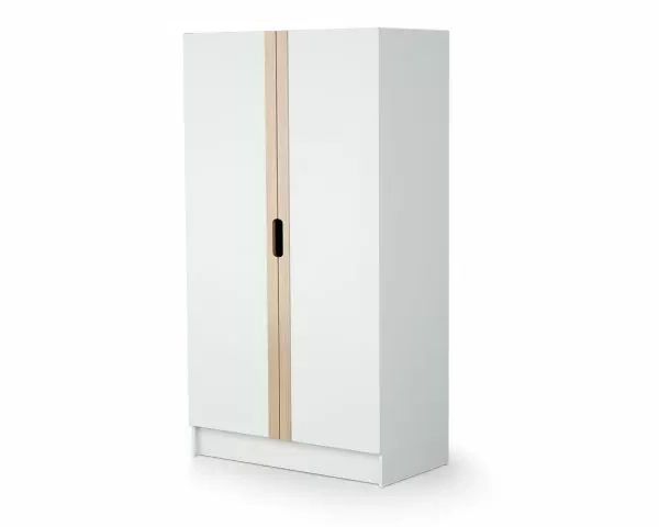 Carrousel White And Beech Wardrobe – At4 Throughout Cheap White Wardrobes (View 3 of 21)