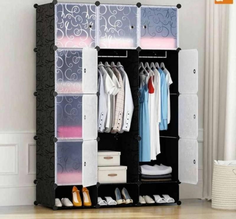 Child Portable Wardrobe Triple Home Portable Folding With Portable Wardrobes (Gallery 8 of 20)