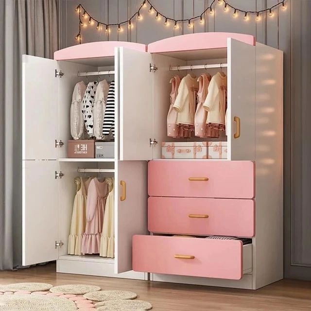 Children's Wardrobe Girls' Baby Baby Little Clothes Small Freezer Closet  Storage – Aliexpress With Girls Wardrobes (View 4 of 20)