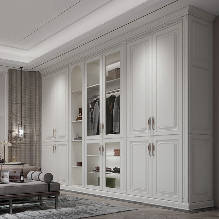 Chinese Factory Wholesale European French Style Bedroom Furniture White Pvc  Wood Wardrobe – China Pvc Wood Wardrobe, Wood Wardrobe | Made In China In French Built In Wardrobes (View 9 of 20)