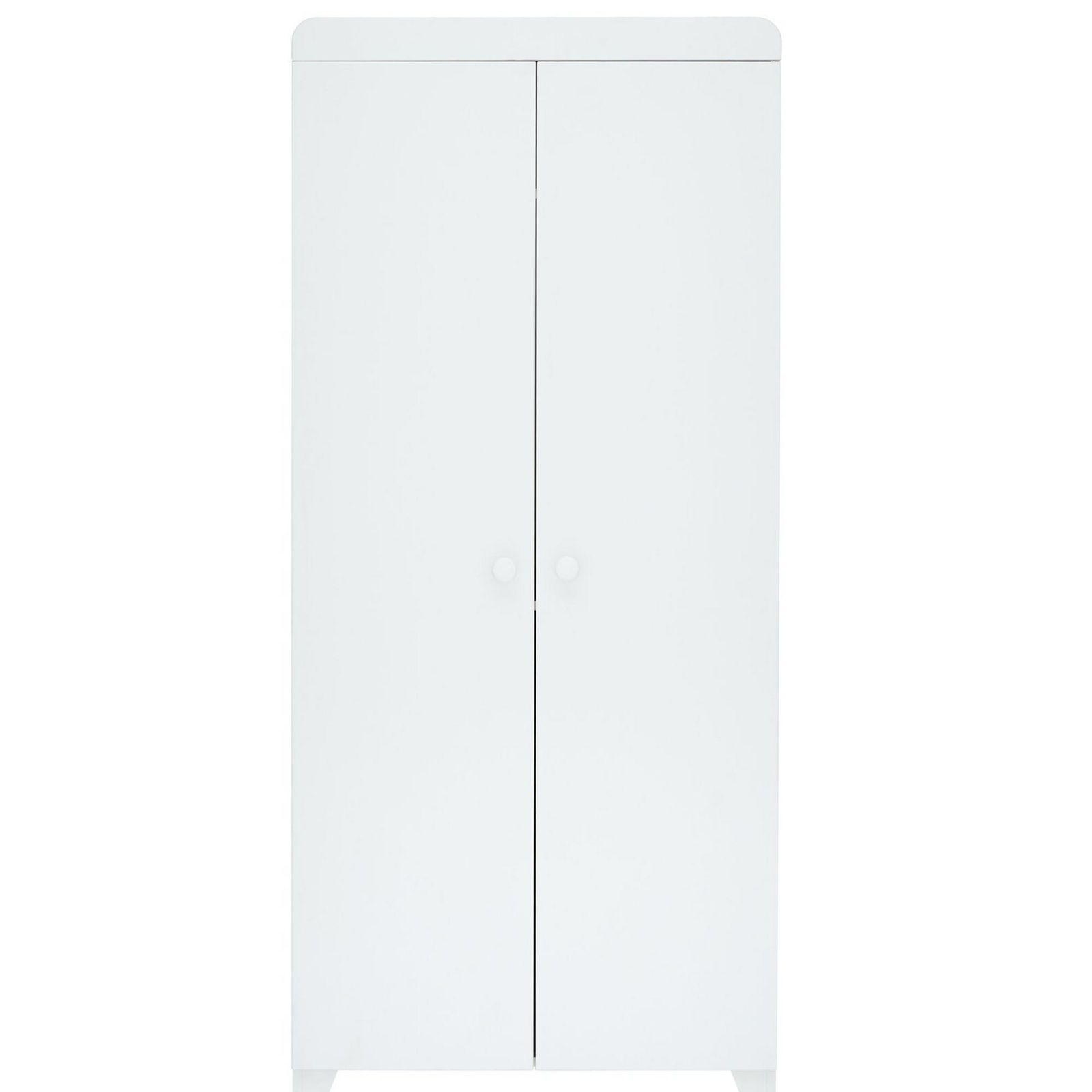 Classic Milano Wardrobe – White | Buy At Online4baby In Double Rail Nursery Wardrobes (View 13 of 20)