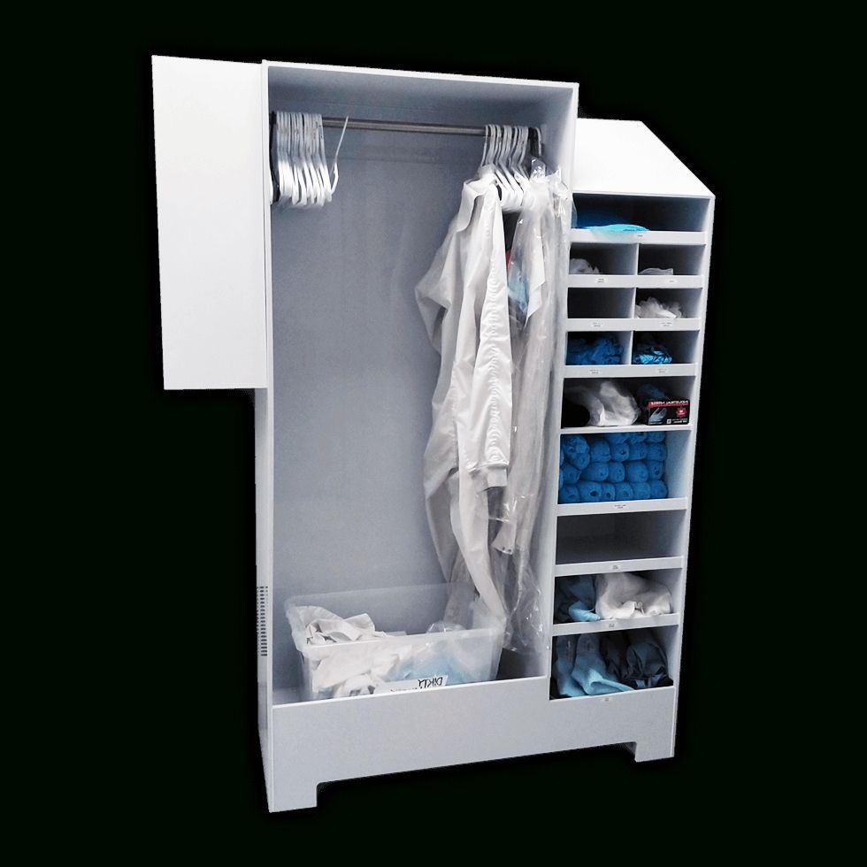 Cleanroom Garment Storage Cabinet | Jst Manufacturing Throughout Garment Cabinet Wardrobes (Gallery 8 of 20)