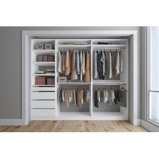 Closet & Co Custom Closet System – On Sale – Bed Bath & Beyond – 30750040 Inside 96 Inches Wardrobes (Gallery 10 of 20)