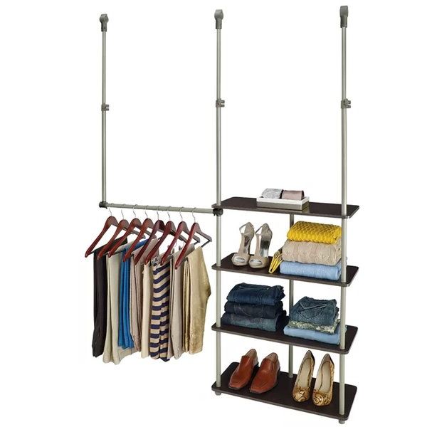 Clothes Rails & Wardrobe Systems You'll Love | Wayfair.co.uk With Regard To Tall Double Rail Wardrobes (Gallery 14 of 20)