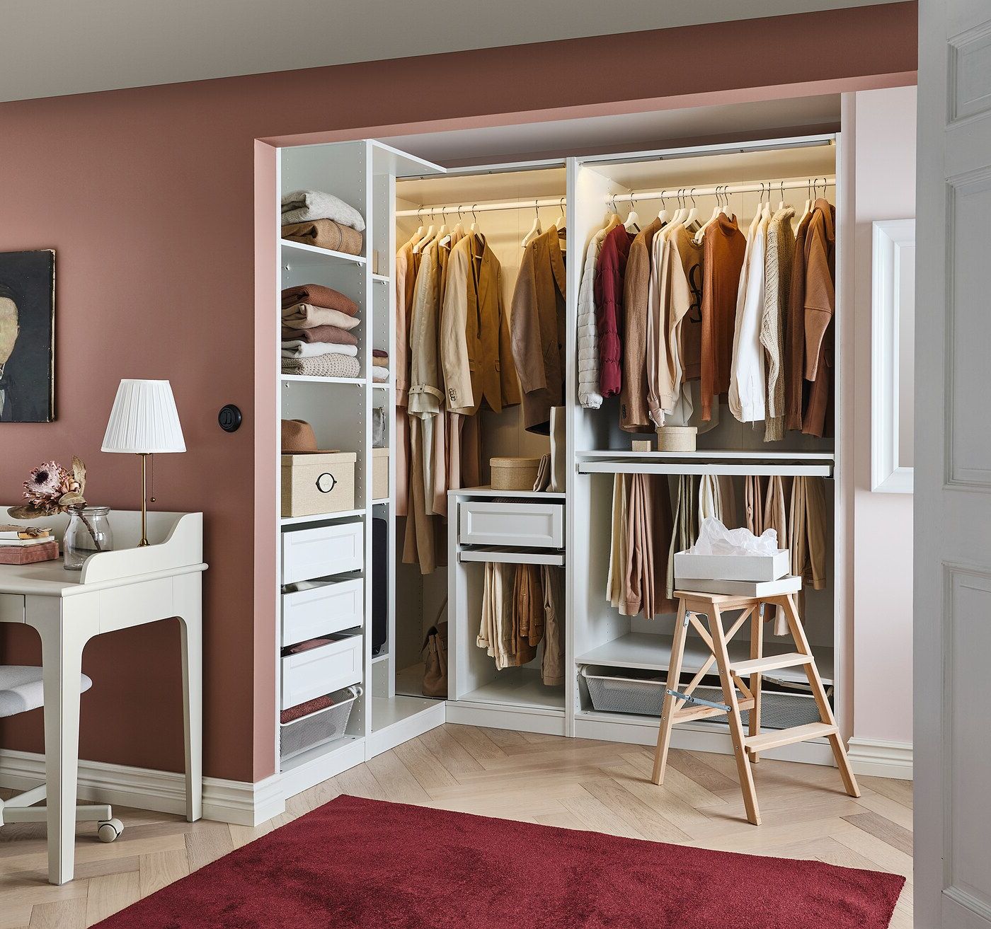 Corner Wardrobe, Pax, White, 210/160x201 Cm – Ikea Within Corner Wardrobes Closet Ikea (View 4 of 20)