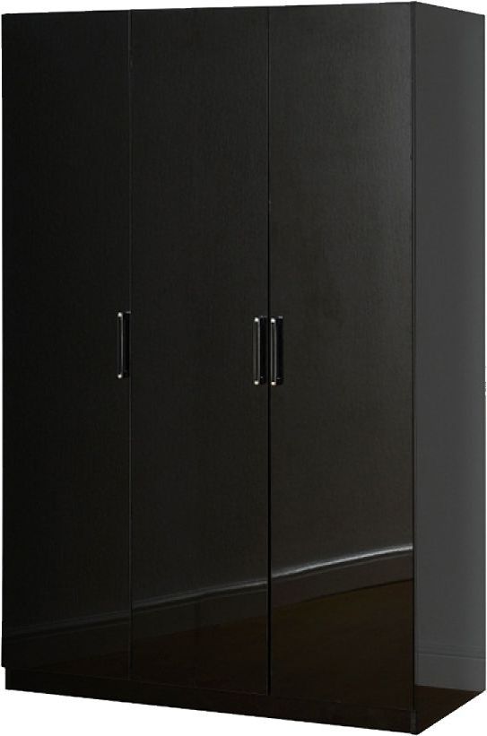 Cupboard | Cupboard, Tall Cabinet Storage, Black Wardrobe Intended For 3 Door Black Wardrobes (View 8 of 20)