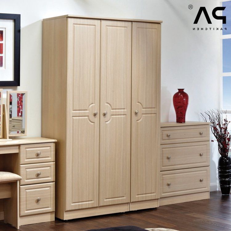 Custom Cheap Wooden Wardrobe 3 Door Bedroom Armoire Wardrobe Design With  Sliding Door – China Wardrobe And Closet With Cheap Wood Wardrobes (View 6 of 20)