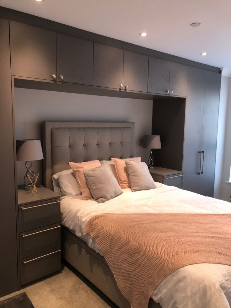 Dark Grey Fitted Wardrobessimply Fitted Wardrobes | Small Bedroom  Interior, Fitted Bedroom Furniture, Home Decor Bedroom Intended For Wardrobes Beds (View 11 of 20)