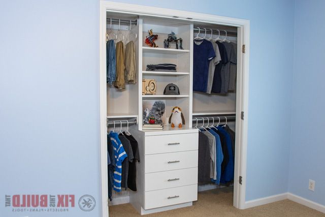 Diy Closet Organizer With Shelves And Drawers | Fixthisbuildthat For Drawers And Shelves For Wardrobes (Gallery 17 of 20)