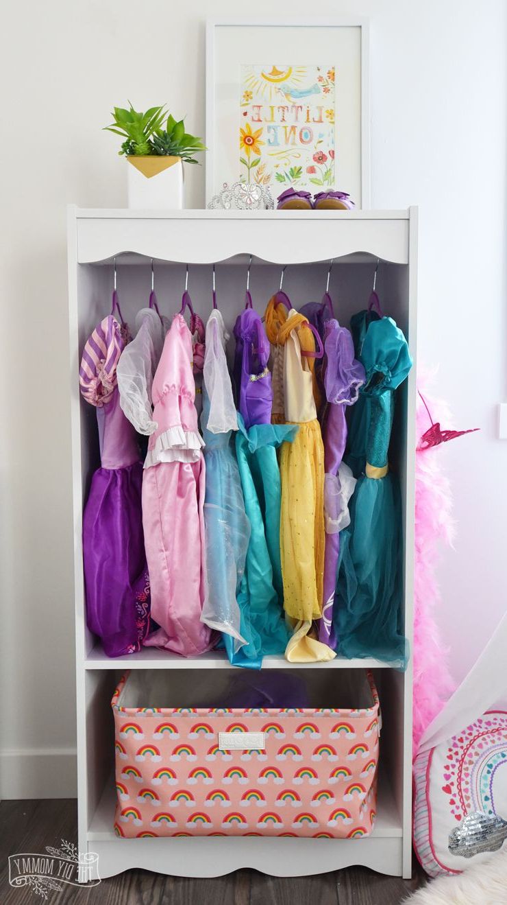 Diy Dress Up Storage Bookcase Hack | Dress Up Storage, Dress Up Closet,  Bookcase Storage With Kids Dress Up Wardrobes Closet (View 7 of 20)