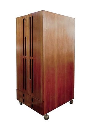 Double Sided Mobile Wardrobe Cabinetroncalli Architetto, 1960s For Sale  At Pamono Within Mobile Wardrobes Cabinets (View 18 of 20)