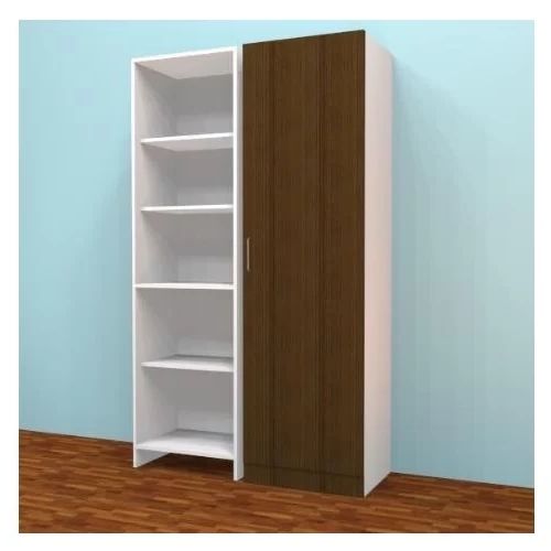 Elenza Wardrobe Single Door White Bwp Plywood Sh105sh – Woodzon Pertaining To Single White Wardrobes (View 12 of 20)