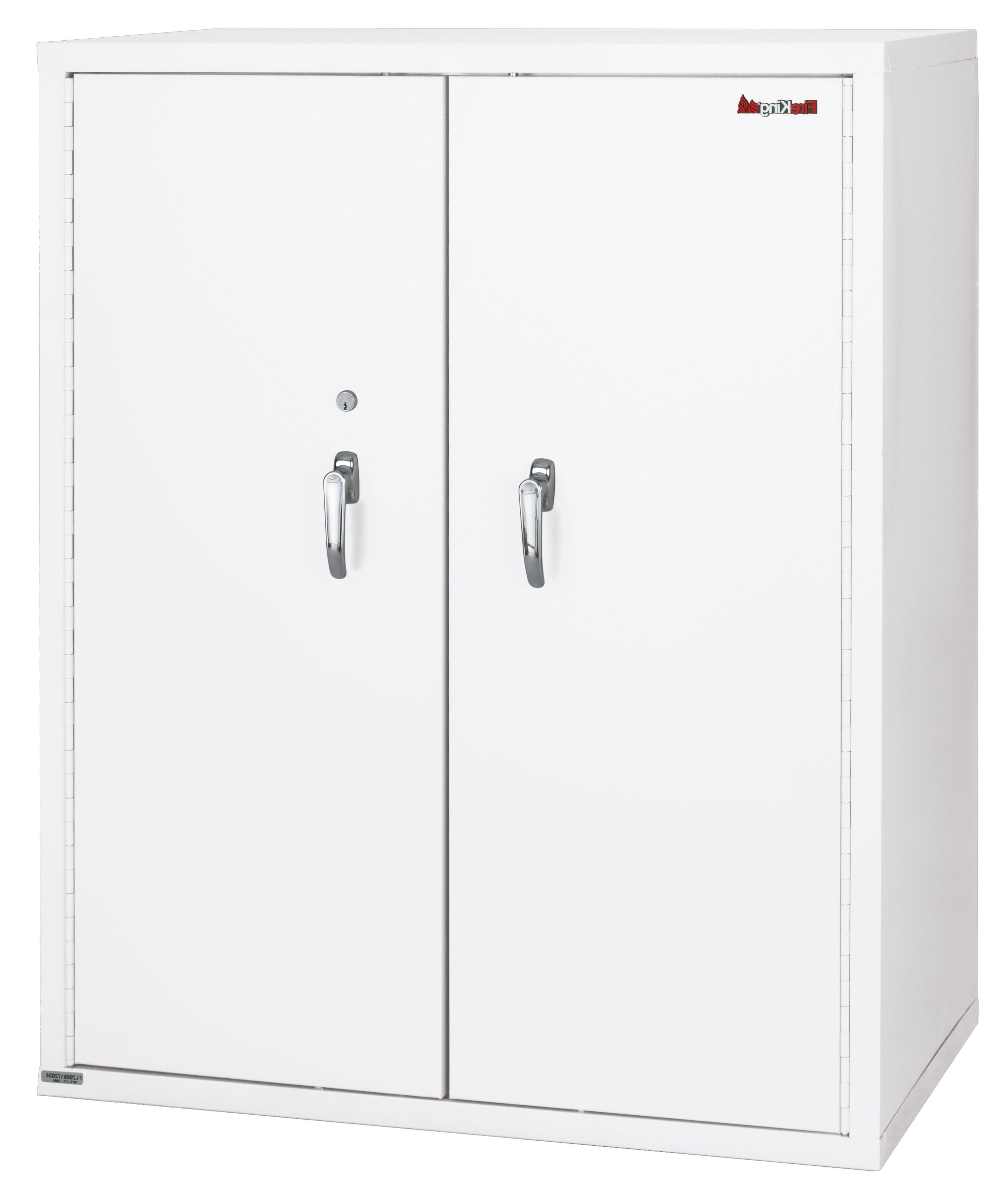 Fireking 44" Height Fireproof Storage Cabinet With Adjustable Shelves Arctic  White – Walmart Throughout Arctic White Wardrobes (Gallery 12 of 20)