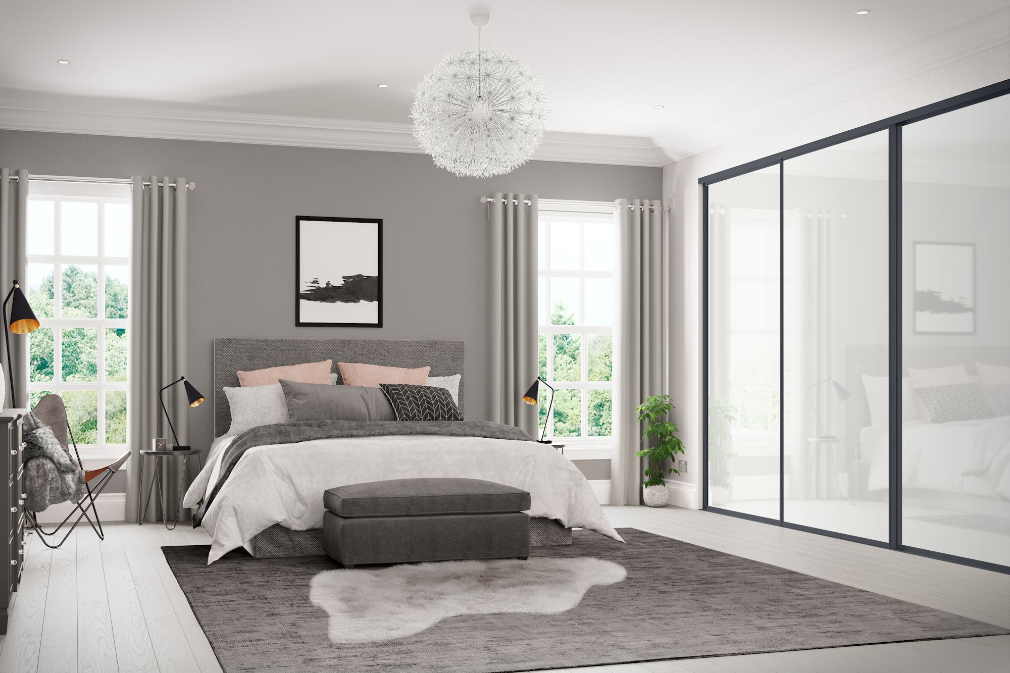 Fitted Bedroom Furniture | Sliding Wardrobe Doors Within Silver Wardrobes (Gallery 6 of 20)