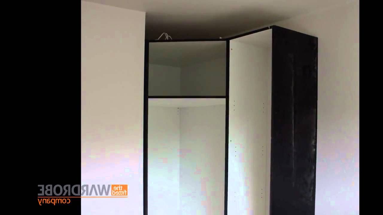 Fitted Corner Wardrobe High Gloss Black – Youtube Regarding Black Corner Wardrobes (Gallery 5 of 20)