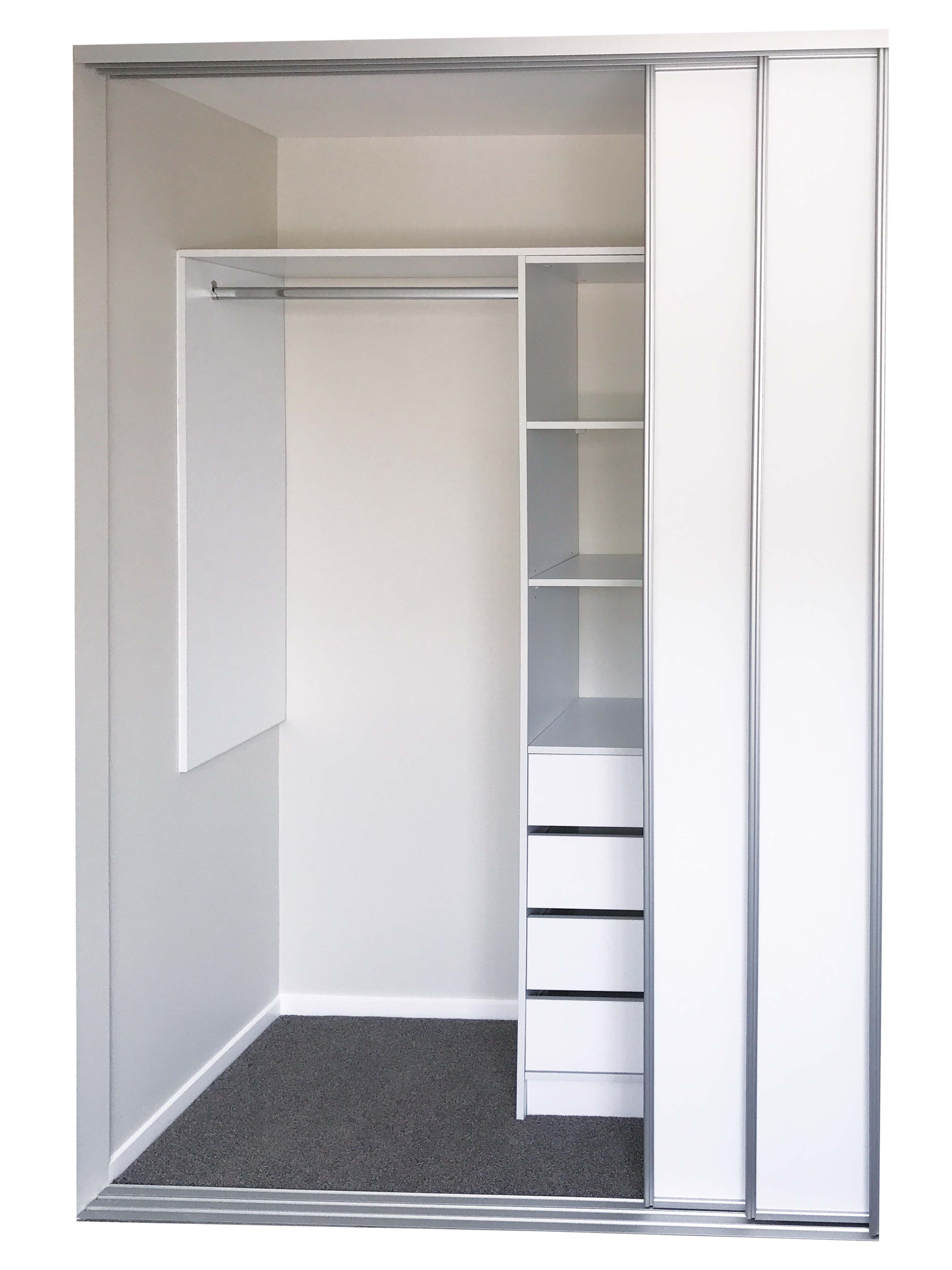 Genesis Modular Floor Standing Wardrobe Shelving | Showerwell Home Products For Wardrobes With 3 Shelving Towers (View 3 of 20)