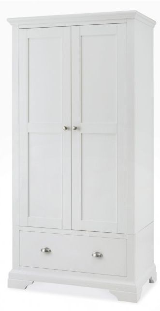 Hampstead White Wardrobe | Size: Double – Bentley Designs Uk Ltd With White Double Wardrobes (Gallery 4 of 20)