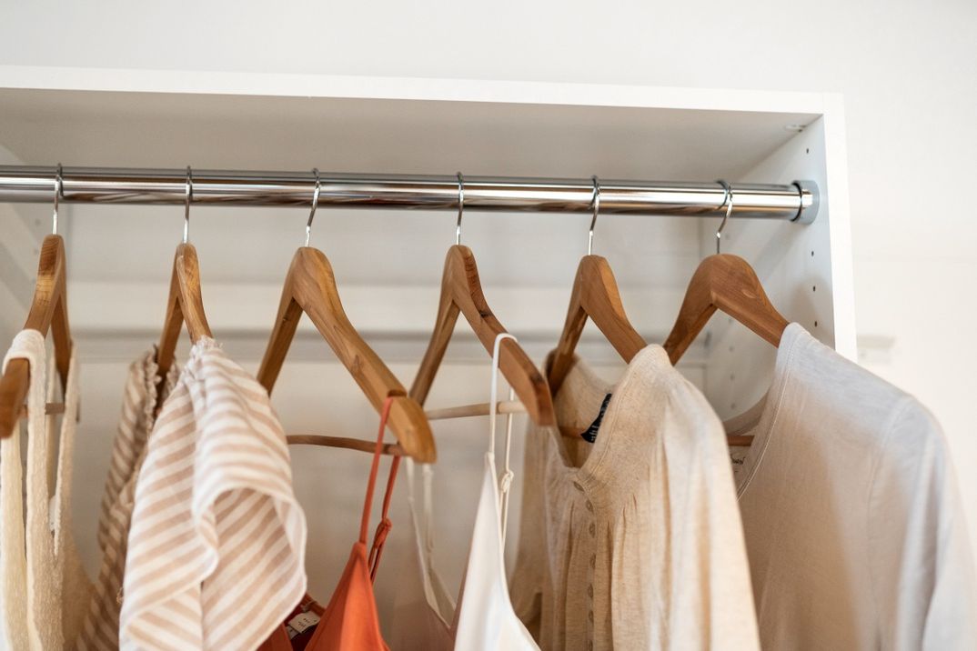 Hanging Rod In White Closet | Easyclosets Regarding Wardrobes With Garment Rod (Gallery 1 of 20)