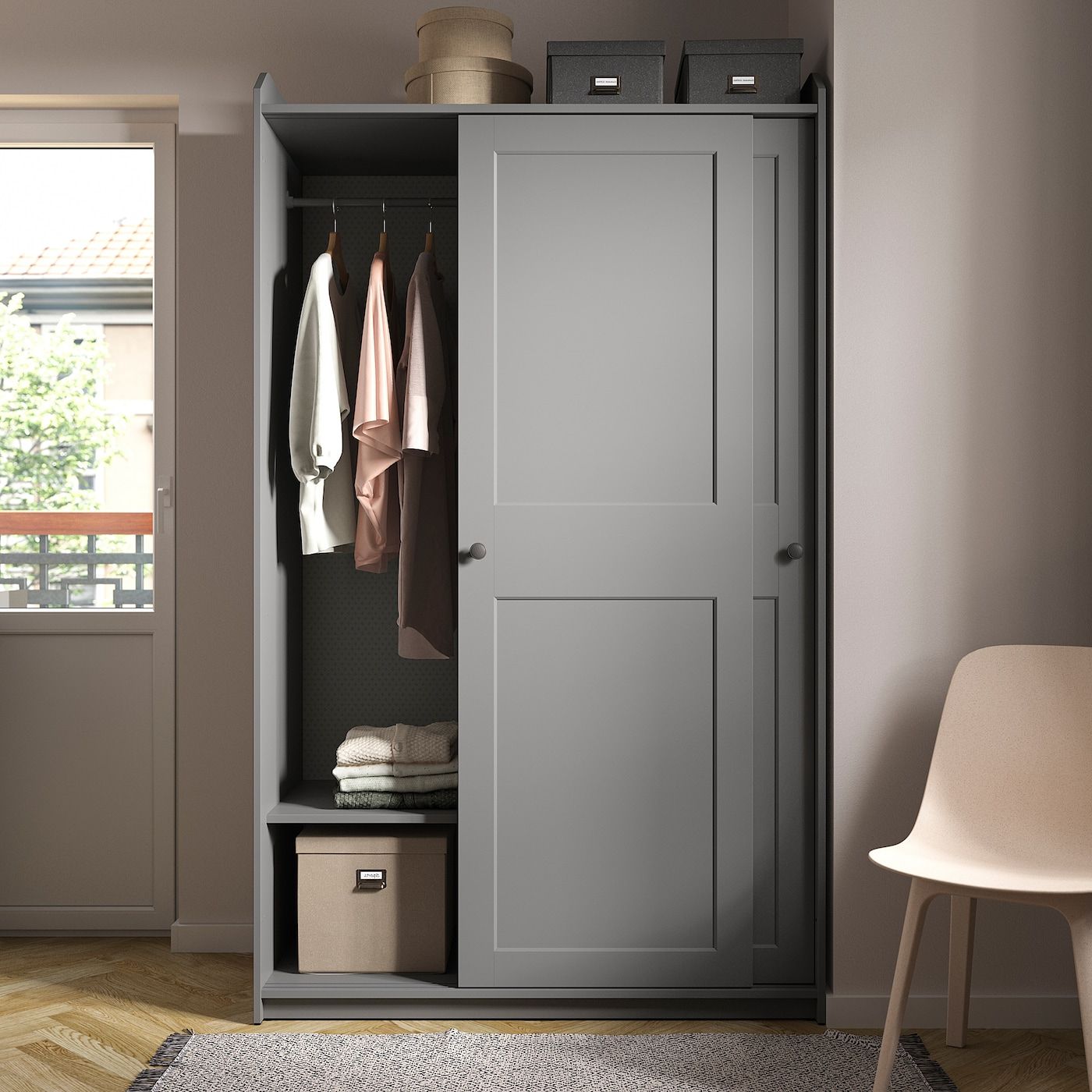 Featured Photo of 2024 Best of Grey Wardrobes