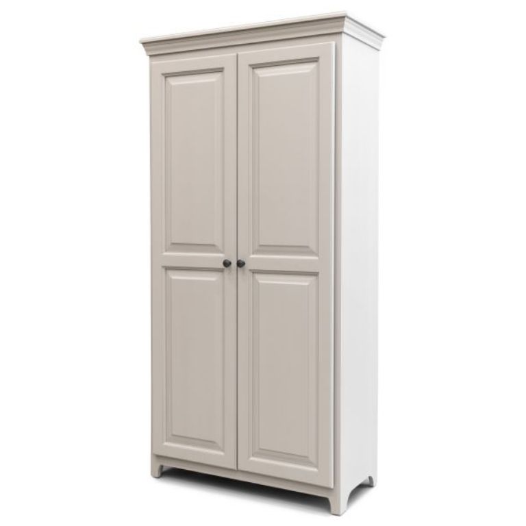Hilliard Storm Gray Cabinet | Adcock Furniture & Design Regarding Cameo 2 Door Wardrobes (View 16 of 20)