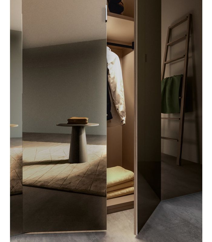 Hinged Wardrobe With 1 Mirror Door, Santalucia Furniture In One Door Mirrored Wardrobes (Gallery 16 of 20)