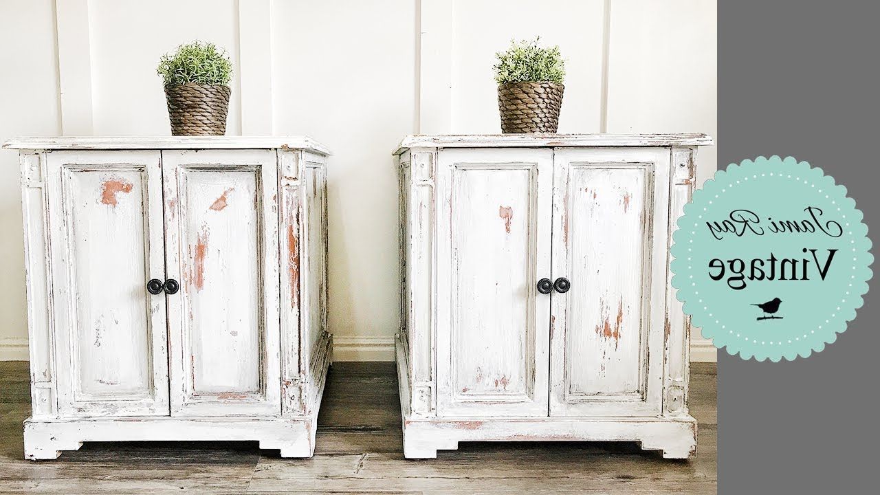 How To Paint White Furniture – Youtube In Shabby Chic White Wardrobes (Gallery 7 of 20)