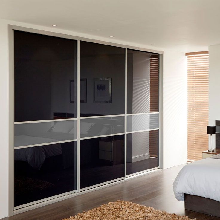 Icon Panelled Sliding Wardrobe Doors | Slide Wardrobes Direct In Black Sliding Wardrobes (View 4 of 20)