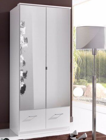 Imago 2 Door Mirrored Wardrobe – White In Mirrored Wardrobes (View 17 of 20)